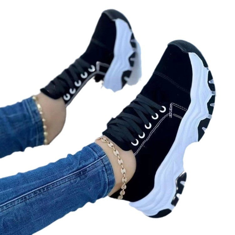 Chunky Platform Lace-Up Sneakers
