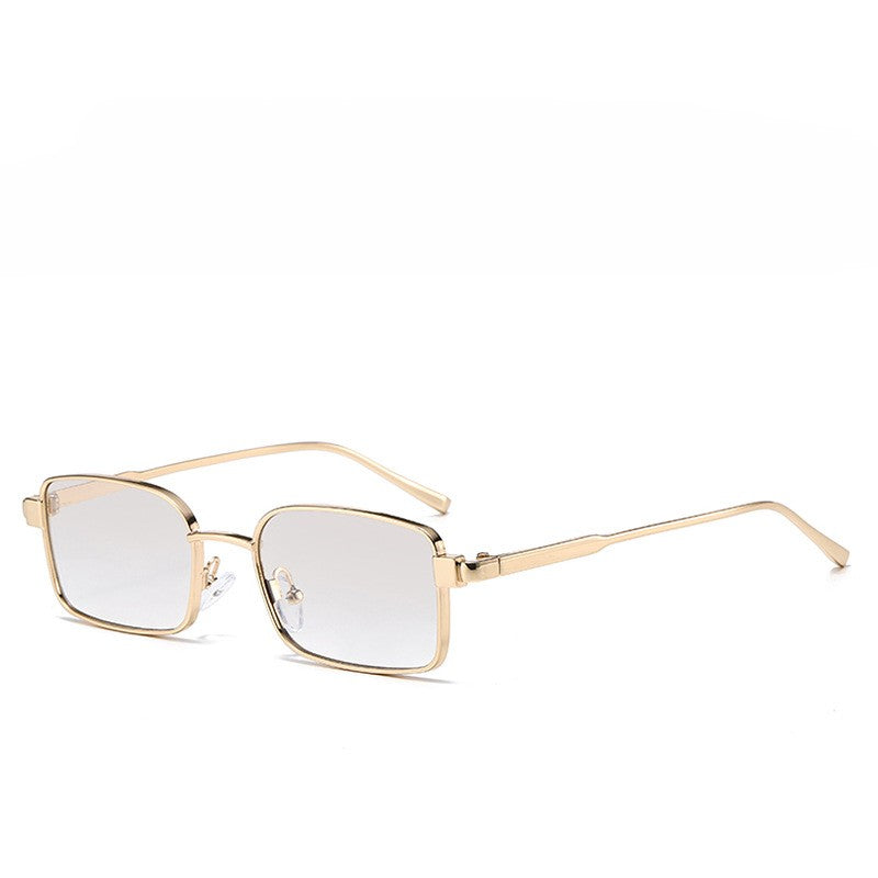 Slim Rectangle Metal Frame Sunglasses - NO-4