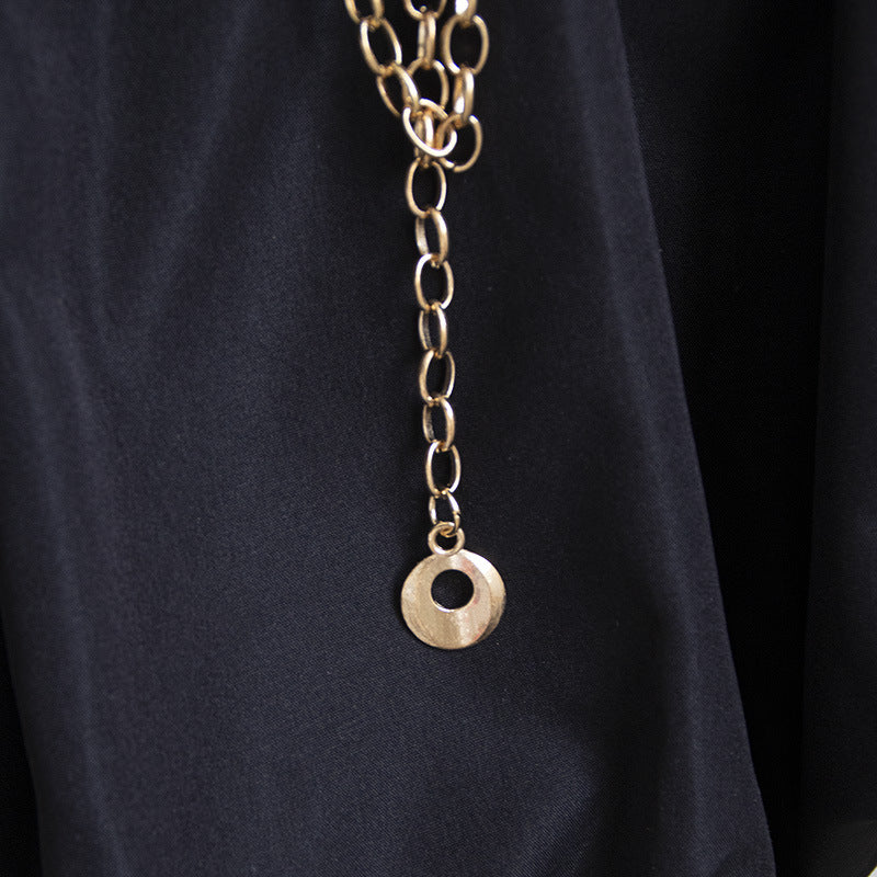 Interlocking Double Ring Chain Belt - Gold - 4