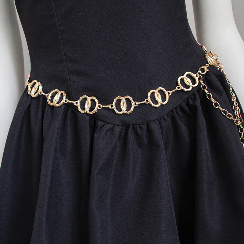 Interlocking Double Ring Chain Belt - view 1