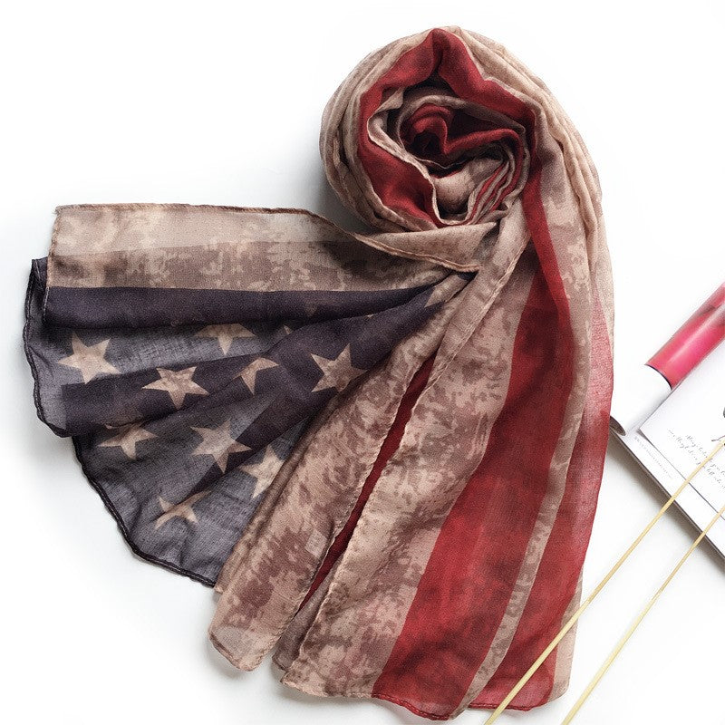 Stars and Stripes Sheer Kimono Wrap - Printed
