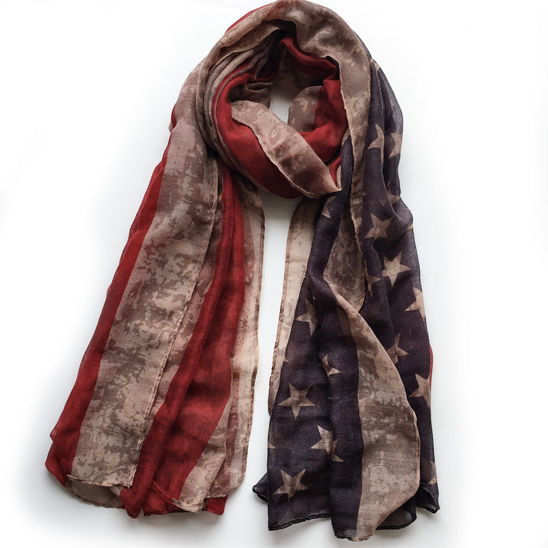 Stars and Stripes Sheer Kimono Wrap - Printed - 3