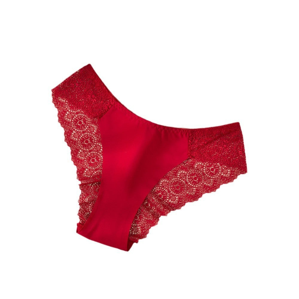 Lace Back Smooth Front Low Rise Cheeky Brief