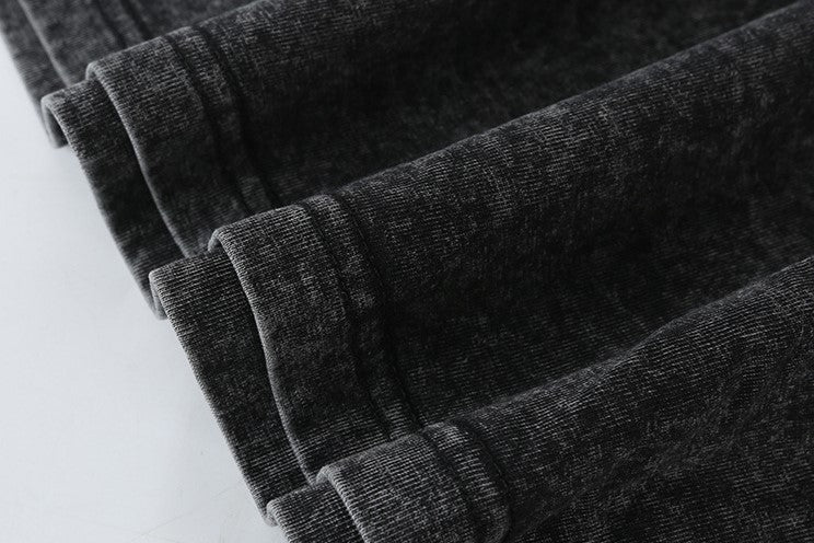 Washed Cotton Long Sleeve Tee Oversized Fit - view 8