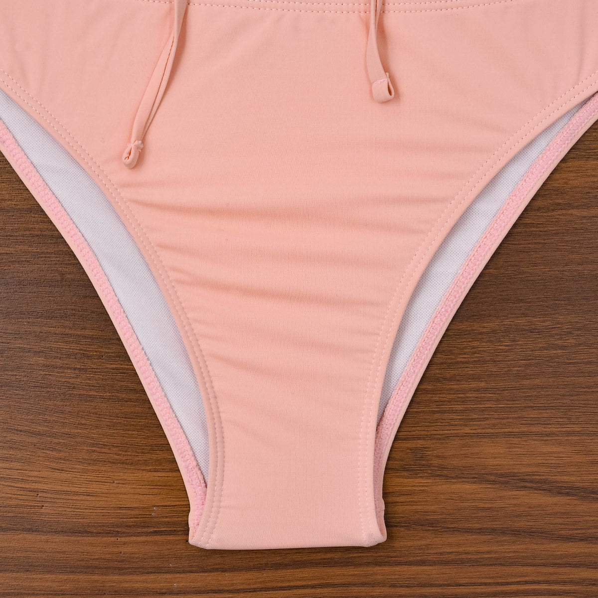 Strappy Cutout Halter Neck Swimsuit - Pink - 1