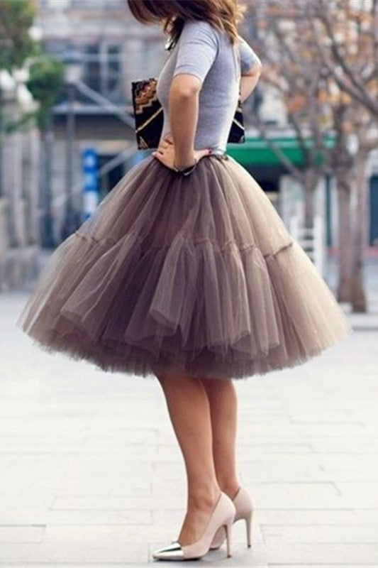 Puffy Tiered Tulle Party Skirt - view 3