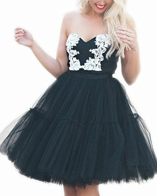 Puffy Tiered Tulle Party Skirt - view 4