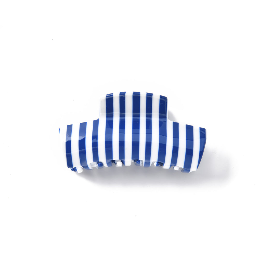 Candy Stripe Hair Claw Clip - Blue