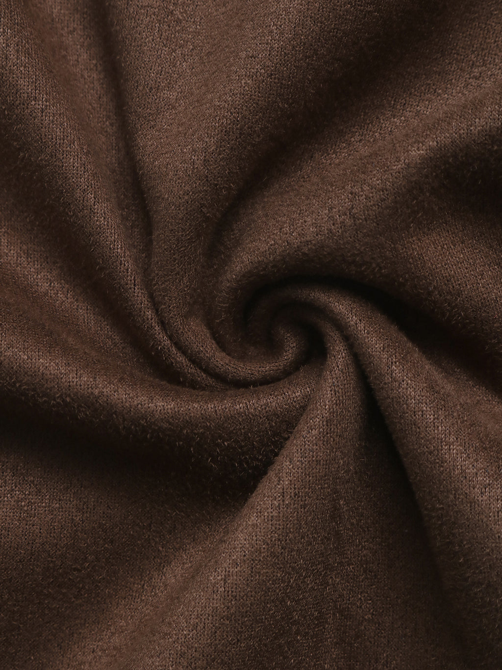 Corduroy Collar Oversized Trucker Coat - Brown - 3