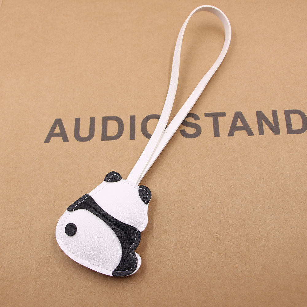 Little Panda Leather Bag Charm Strap - view 1