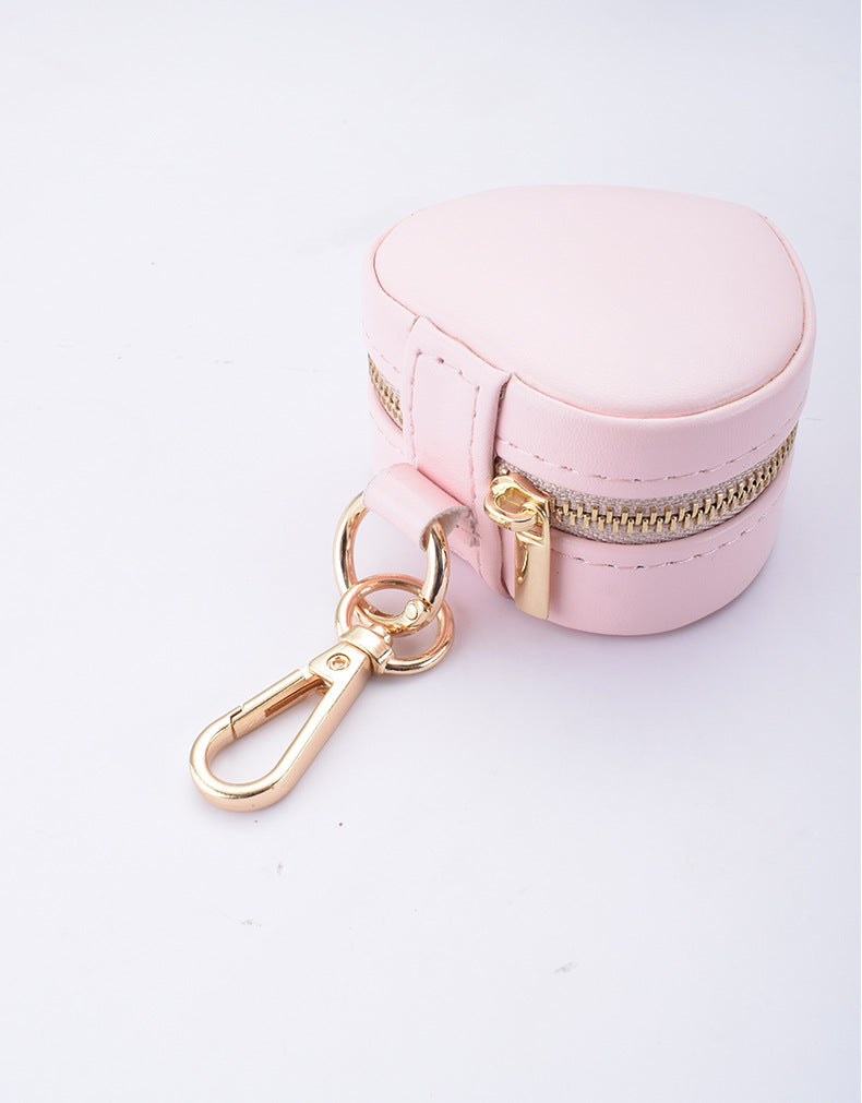 Tiny Heart Travel Jewelry Case With Clip - view 2