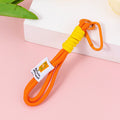 Short Rope Wristlet Keyring Strap - Orange