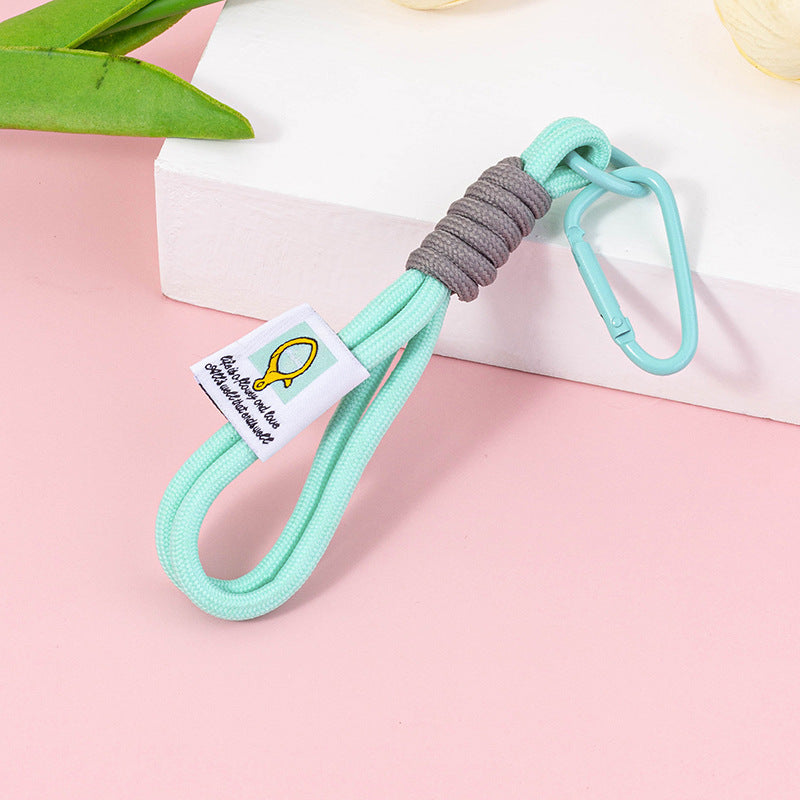 Short Rope Wristlet Keyring Strap - Turquoise
