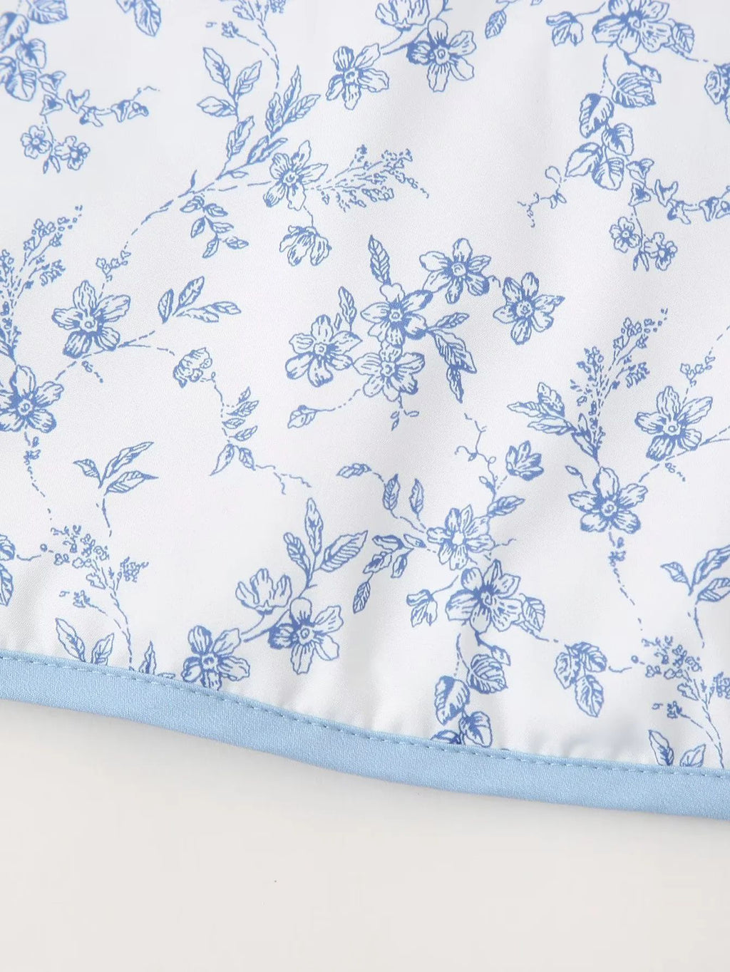 Reversible Quilted Paisley Floral Jacket - Blue - 8