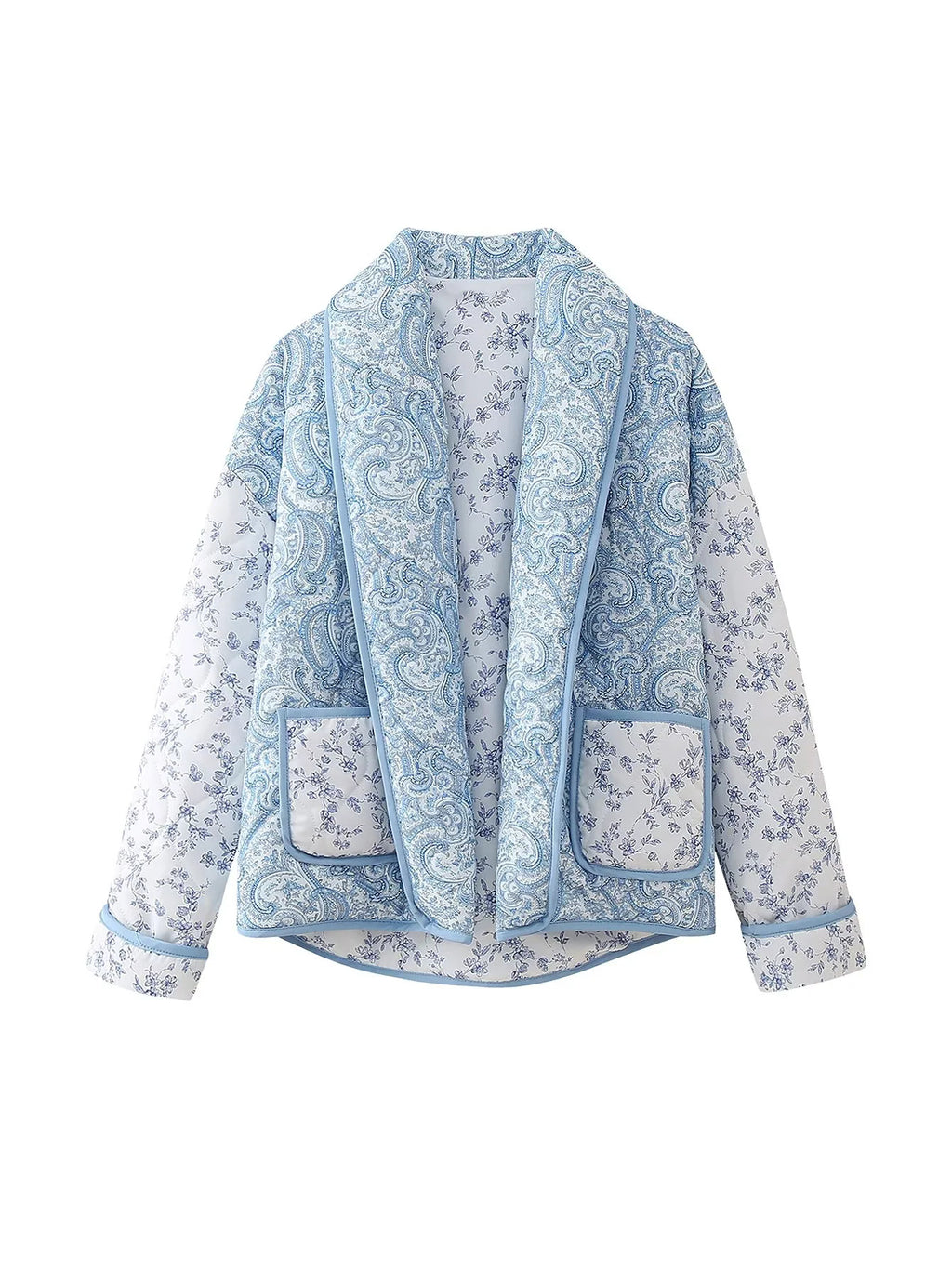 Reversible Quilted Paisley Floral Jacket