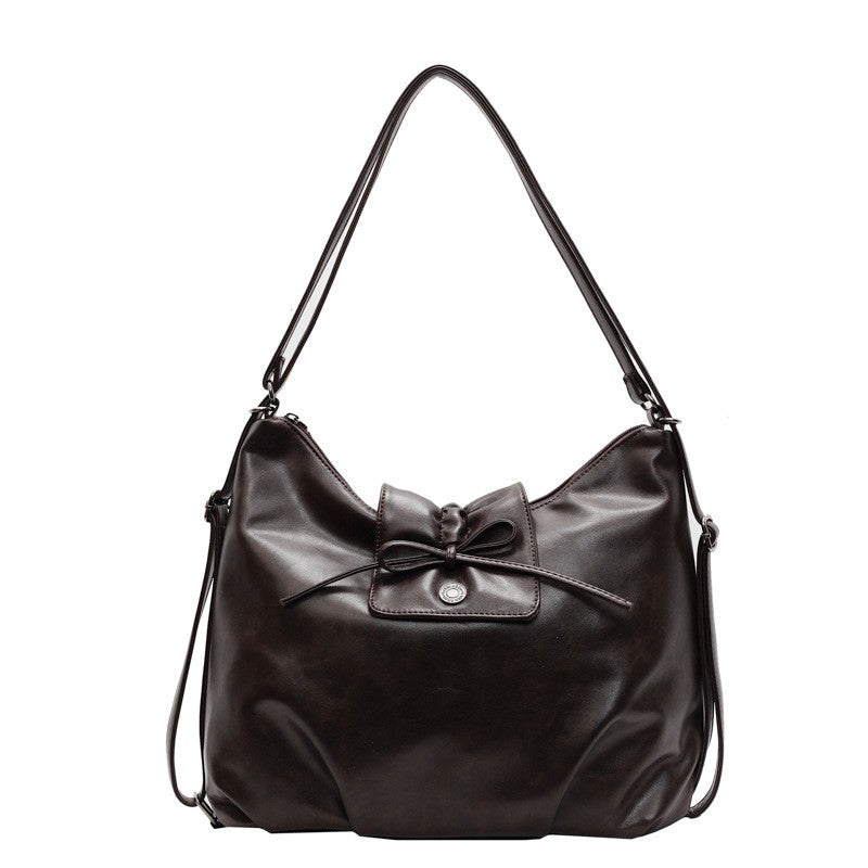 Slouchy Bow Hobo Bag Convertible to Backpack