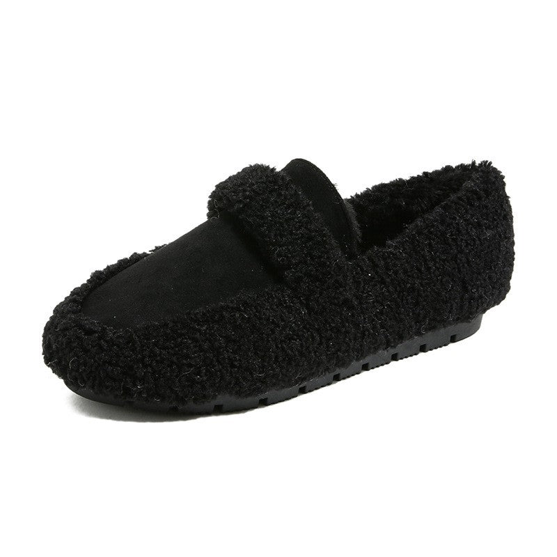 Teddy Sherpa Loafers With Faux Suede Vamp