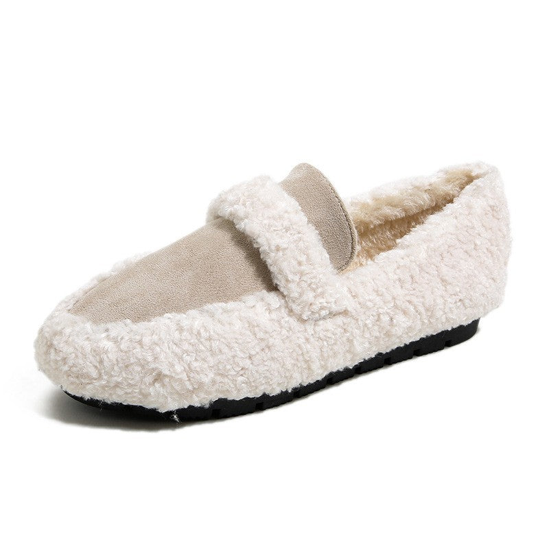 Teddy Sherpa Loafers With Faux Suede Vamp