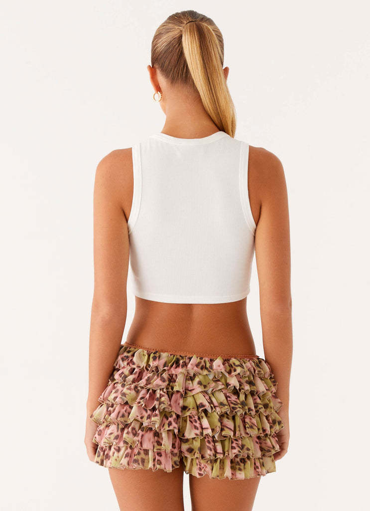 Layered Ruffle Micro Mini Skirt - view 1