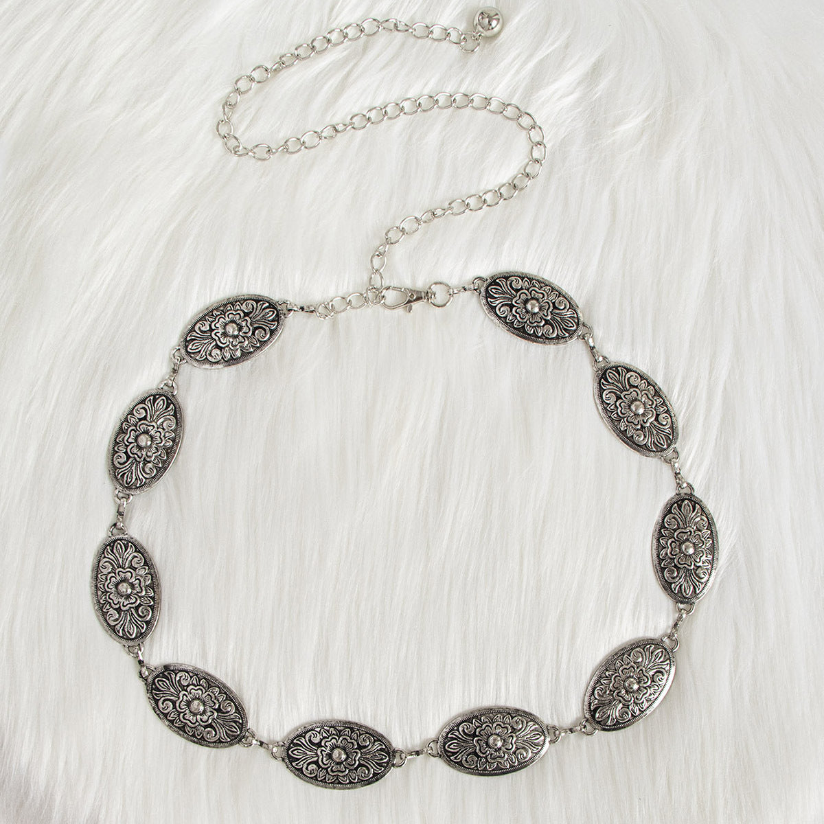 Vintage Filigree Oval Link Body Chain