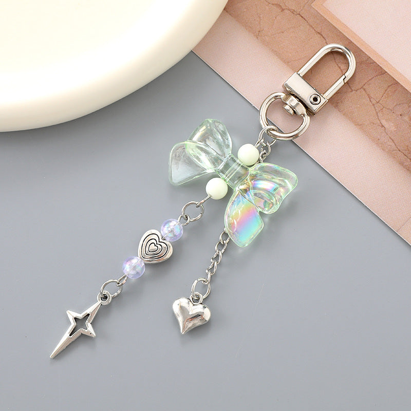 Coquette Butterfly Bow Keychain Bag Charm - Color_22