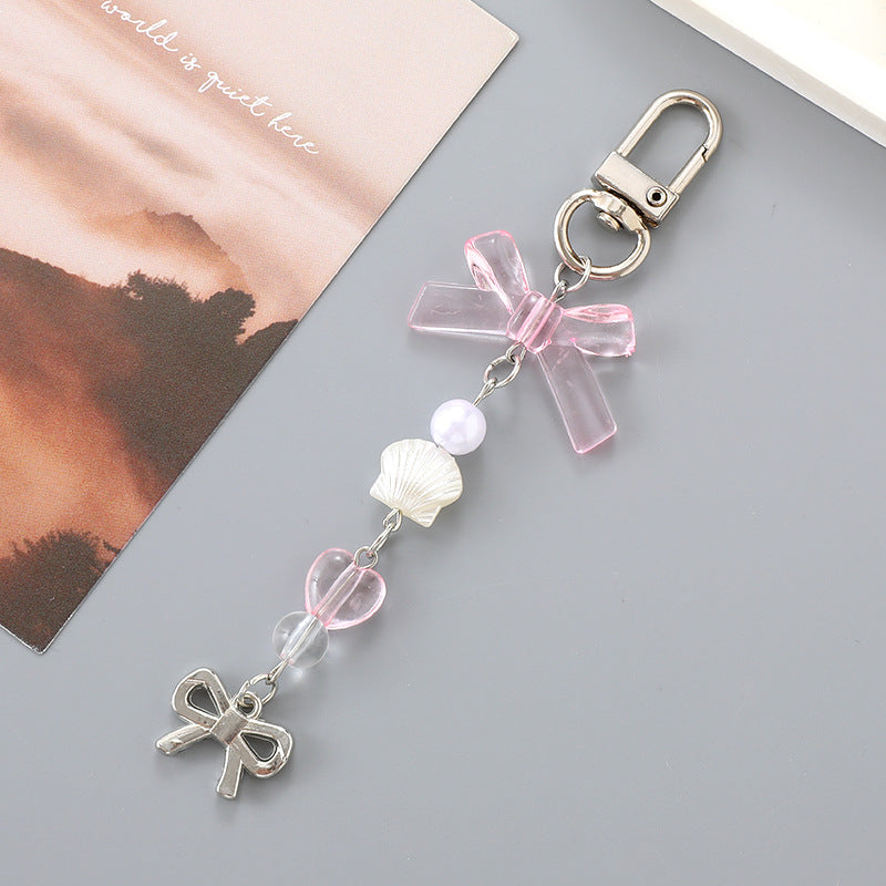 Coquette Butterfly Bow Keychain Bag Charm - Color_34