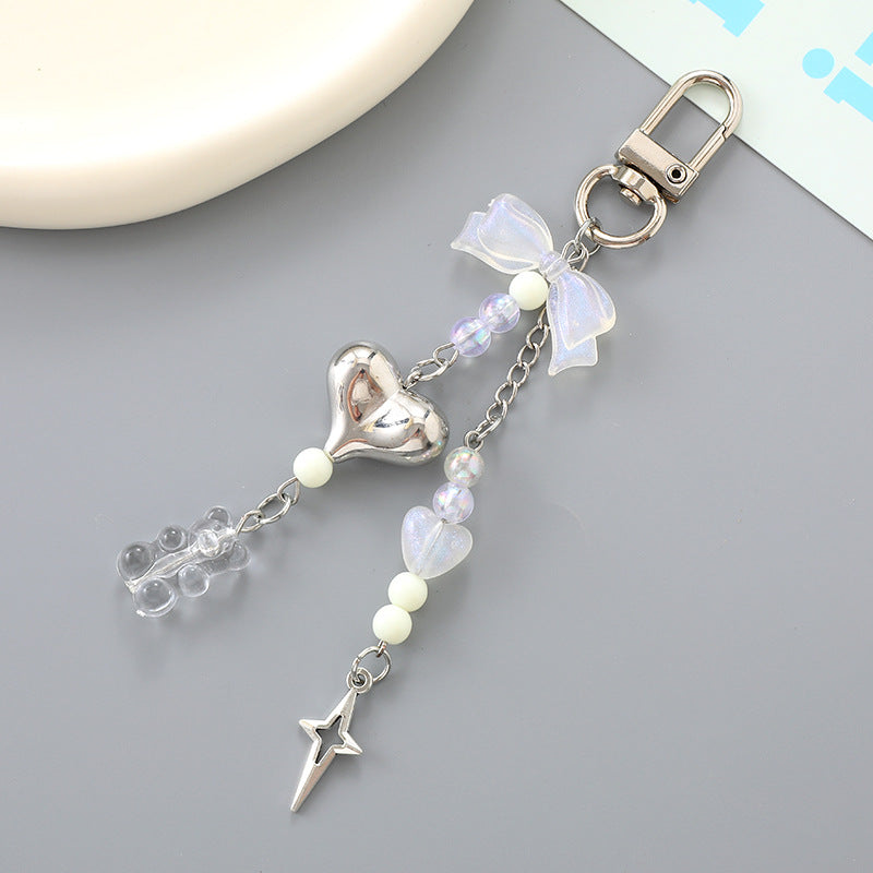 Coquette Butterfly Bow Keychain Bag Charm - Color_36