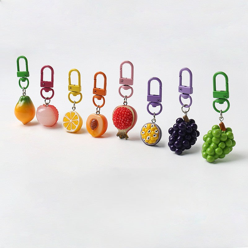 Realistic Fruit Charm Bag Keychain - view 1
