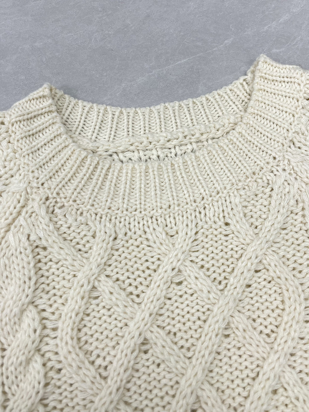 Textured Cable Knit Short Sweater Dress - Apricot - 2