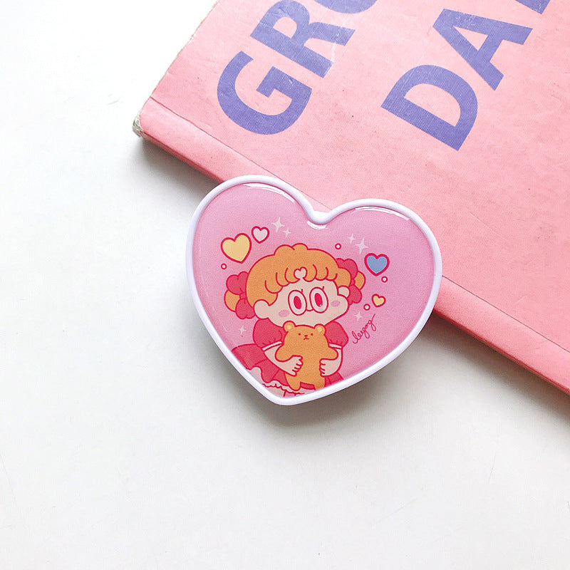 Heart Shaped Illustrated Phone Grip - Color_37