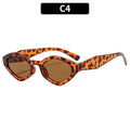 Retro Polygon Cat Eye Sunglasses - C4
