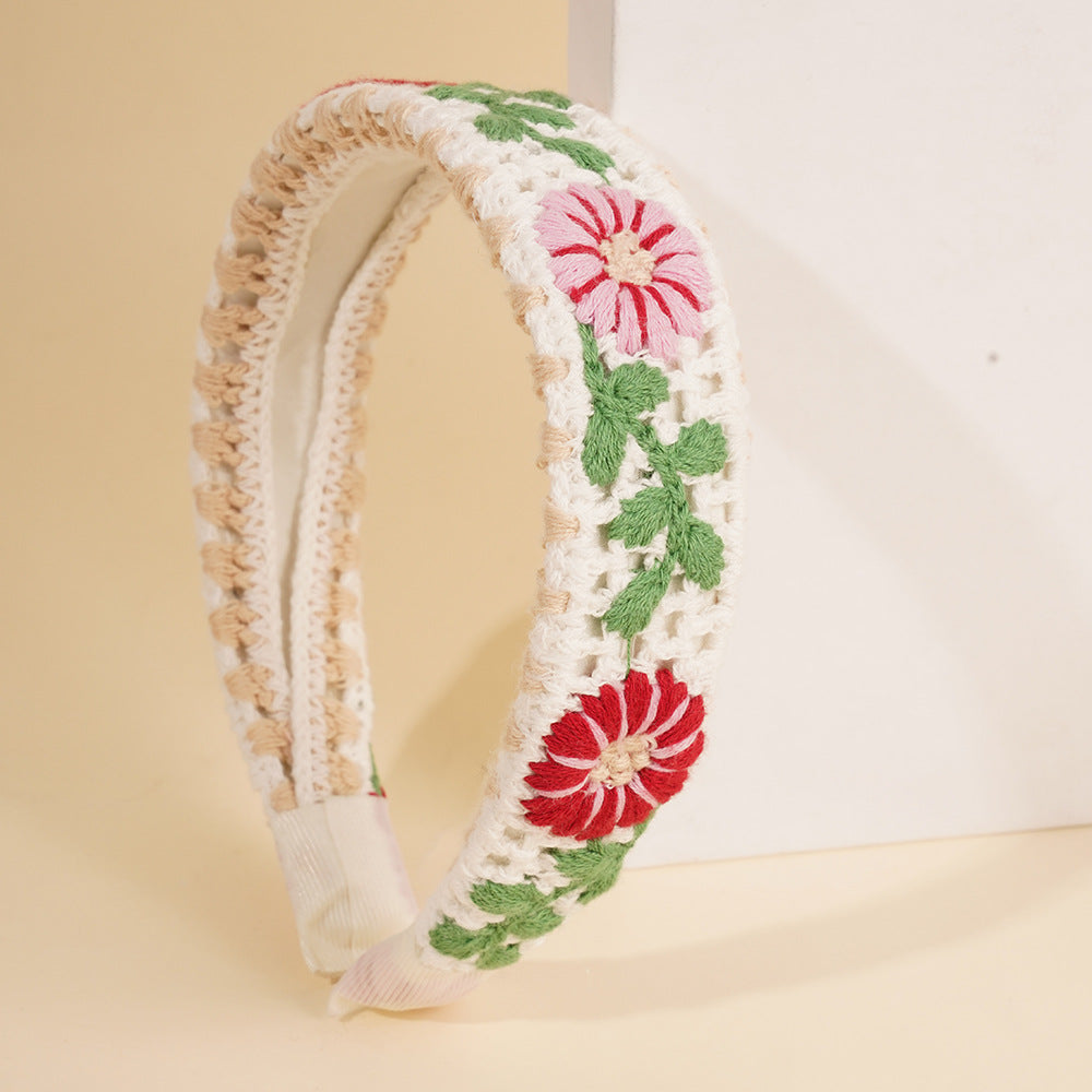 Fruit and Flower Crochet Knot Headband - Flower