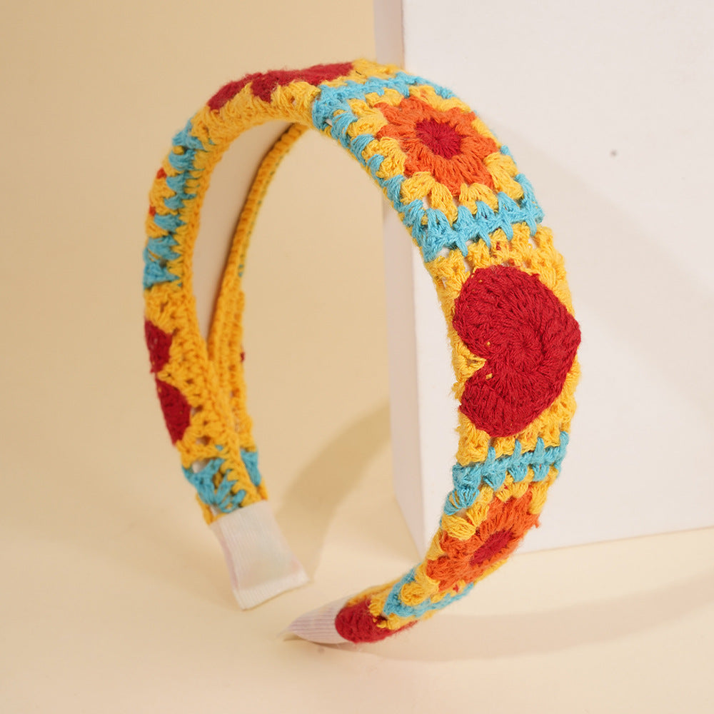 Fruit and Flower Crochet Knot Headband - Love