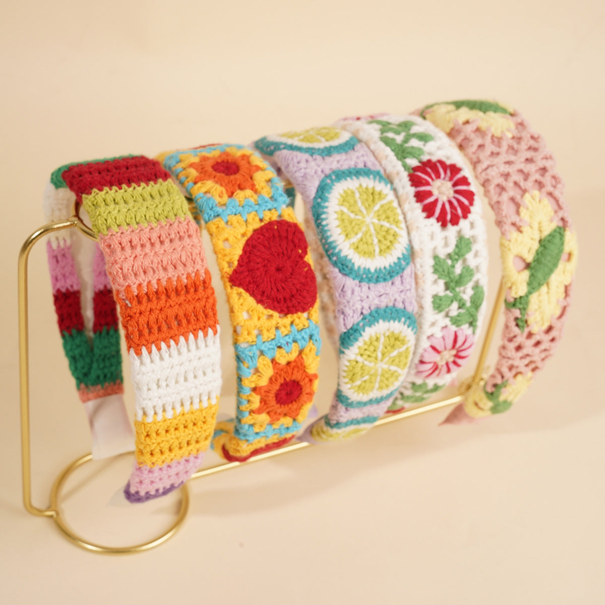 Fruit and Flower Crochet Knot Headband