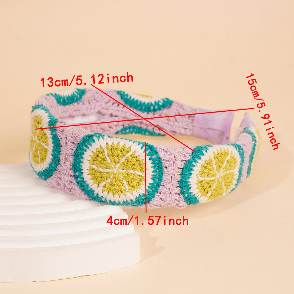 Fruit and Flower Crochet Knot Headband - view 11