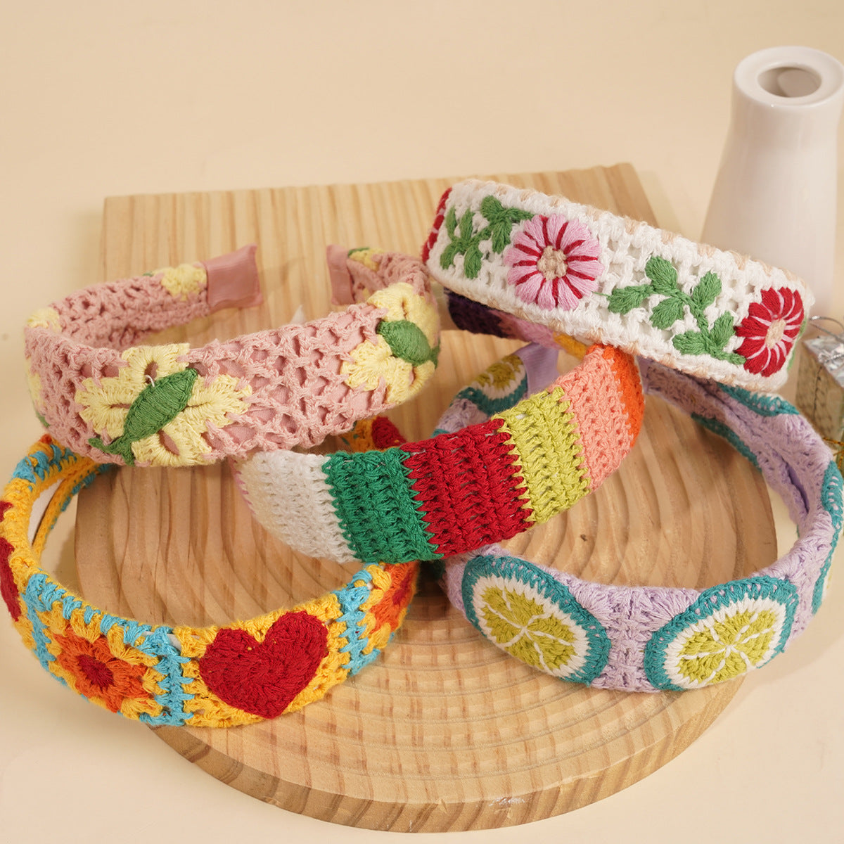 Fruit and Flower Crochet Knot Headband - view 13