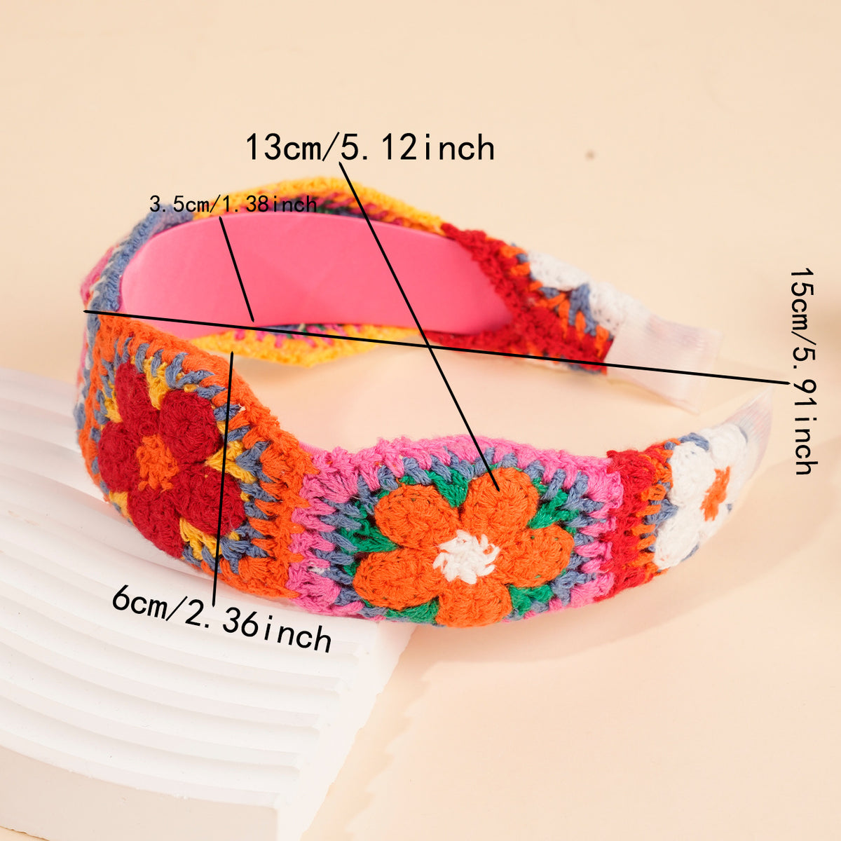 Fruit and Flower Crochet Knot Headband - view 2