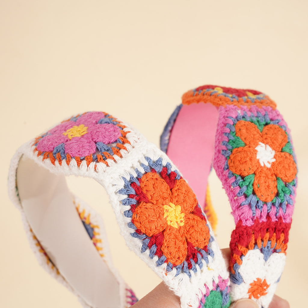 Fruit and Flower Crochet Knot Headband - view 3