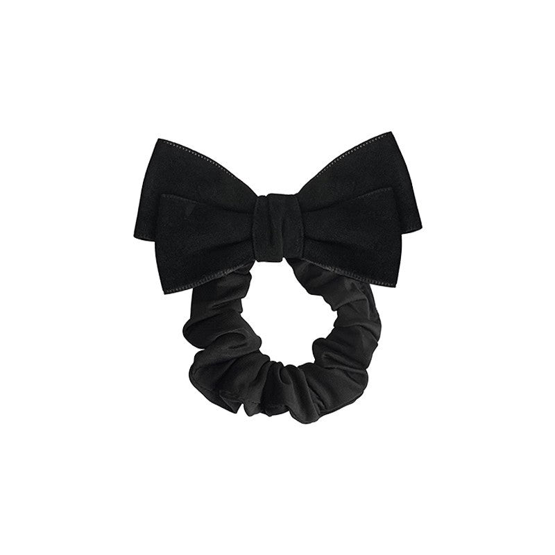 Velvet Bow Scrunchie Hair Tie - Bow - 1