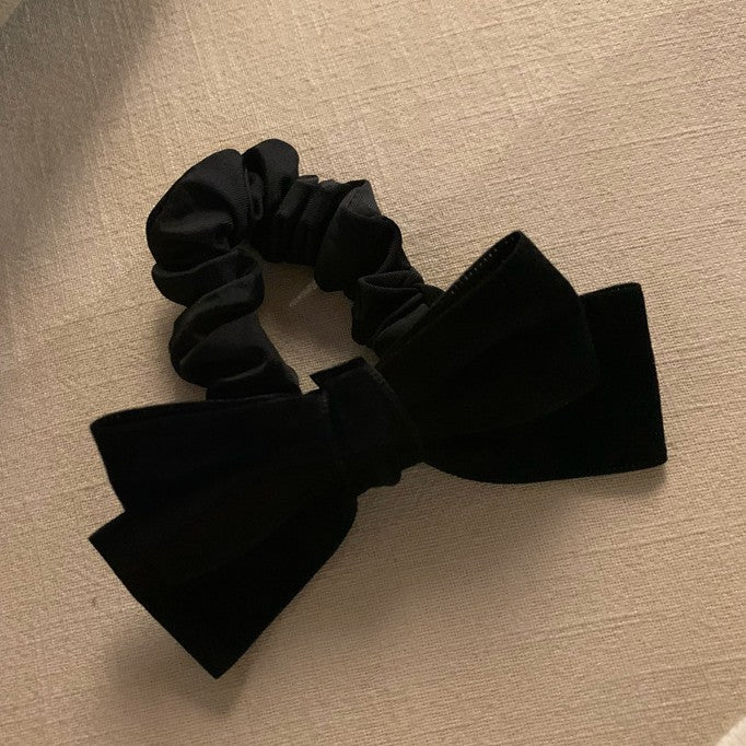 Velvet Bow Scrunchie Hair Tie - Bow - 2