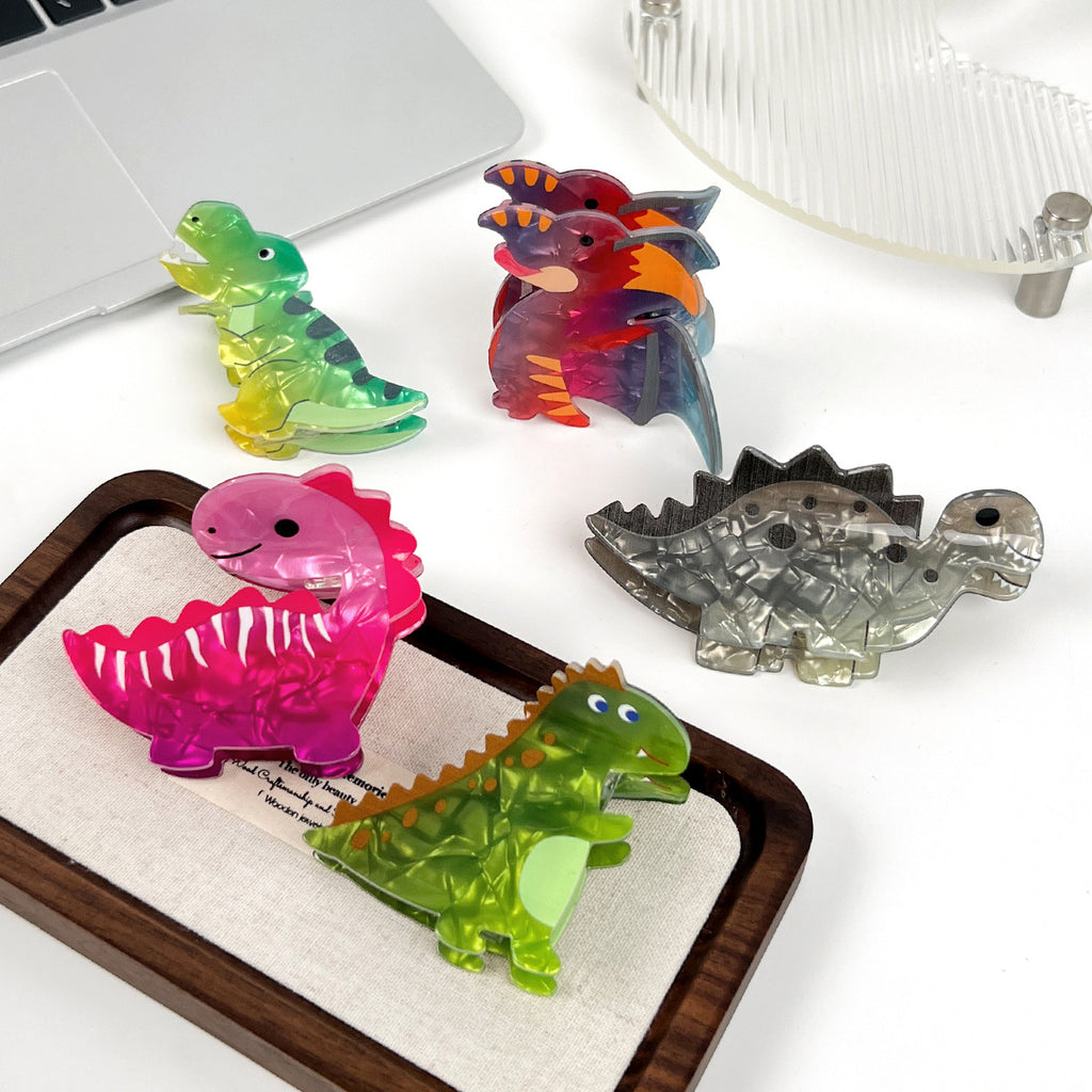 Translucent Dinosaur Shaped Hair Claw Clip
