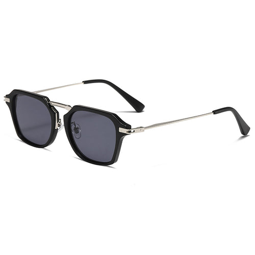Angular Double Bridge Square Sunglasses - Color_1