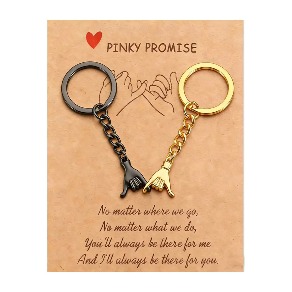 Pinky Swear Hand Keychain Pair for Couples Friends - Color_04