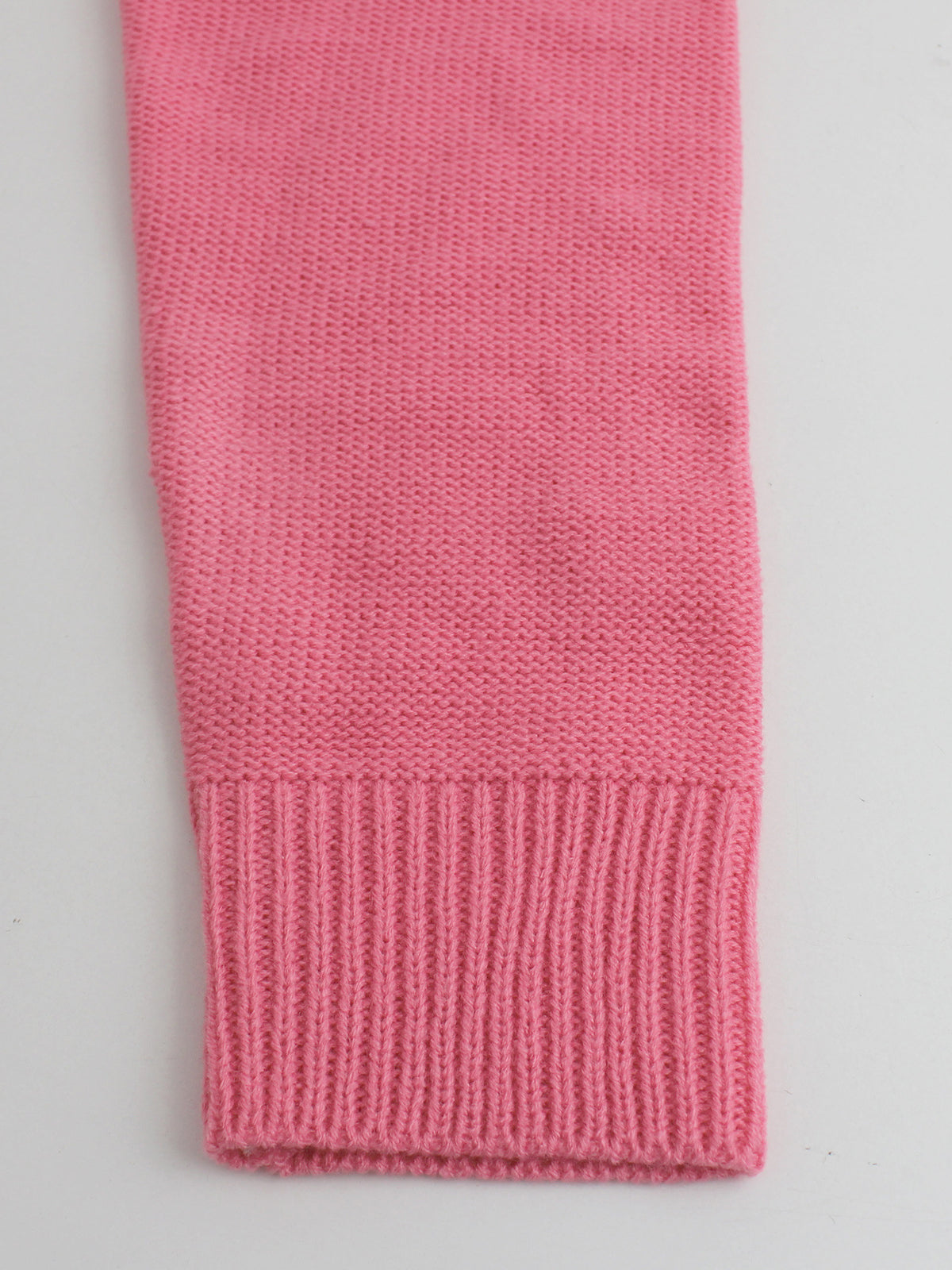 Love Graphic Boat Neck Knit Top - Peach - 2