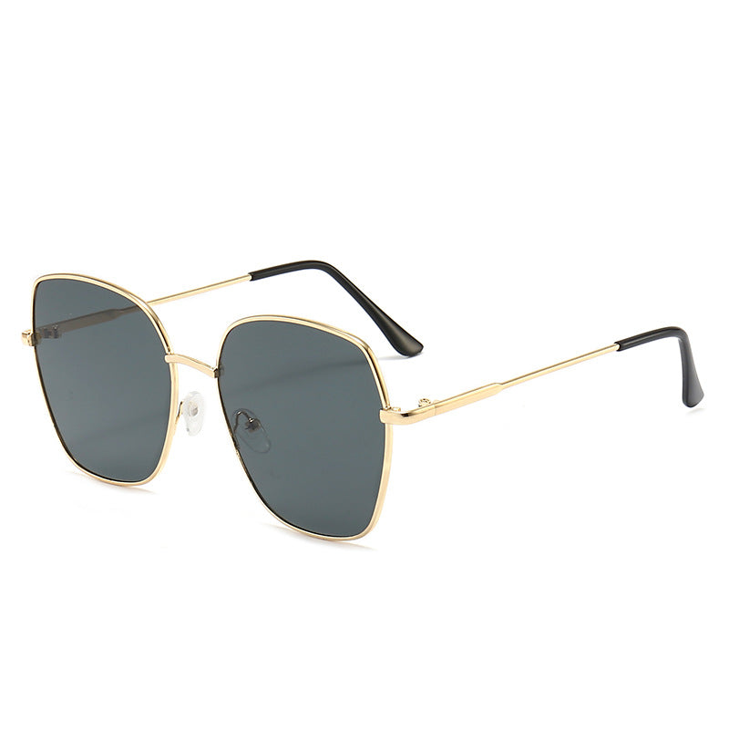 Oversized Metal Frame Gradient Sunglasses - view 2