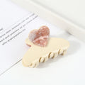 Heart Top Acetate Mini Hair Claw - Color_01