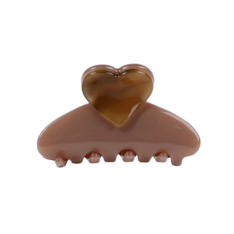 Heart Top Acetate Mini Hair Claw - view 4