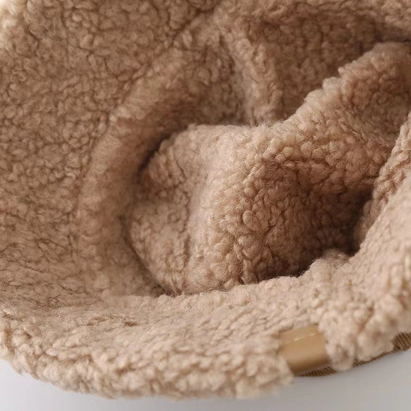 Reversible Sherpa Lined Twill Bucket Hat
