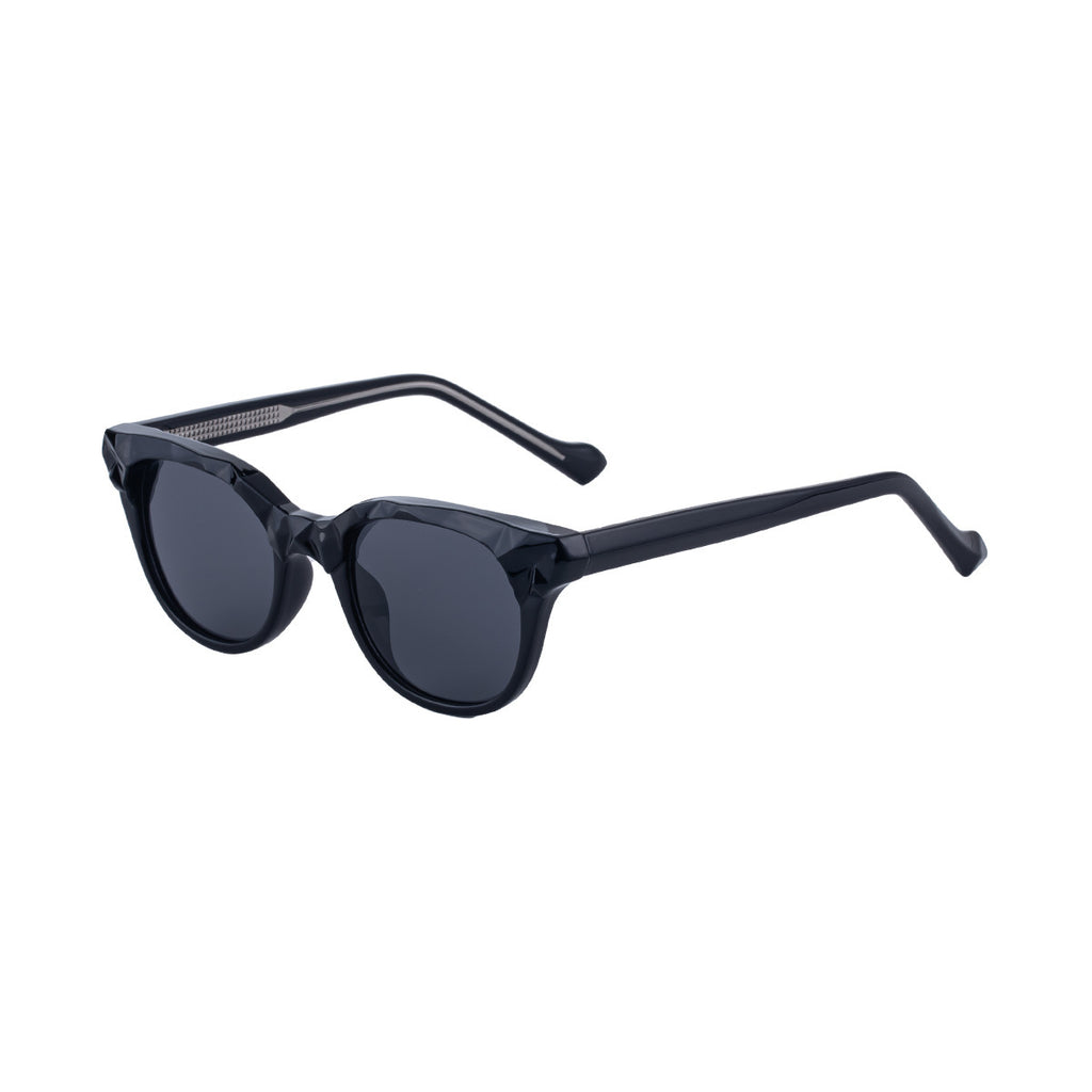 Rounded Square Frame Retro Sunglasses - C1