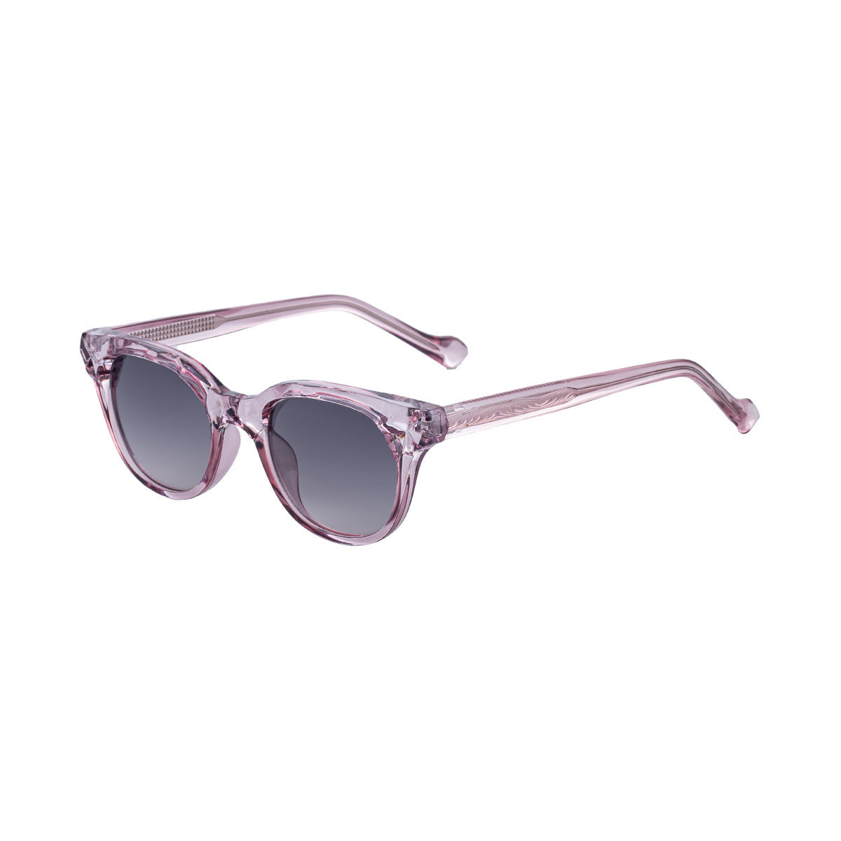 Rounded Square Frame Retro Sunglasses - C4